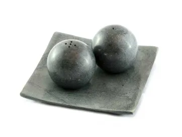Stone Salt and Pepper Shakers
